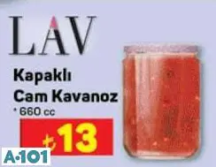 LAV KAPAKLI CAM KAVANOZ 660 CC